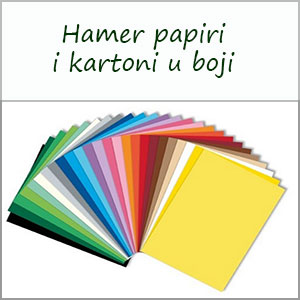 Hamer papir i kartoni u boji