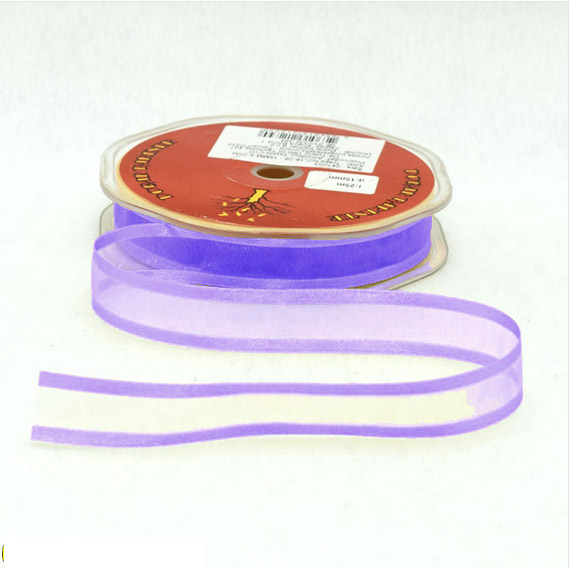 UKRASNA TRAKA 15 mm x 25 met. NG-16 ORGANZA - Ljubičasta