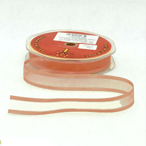 UKRASNA TRAKA 15 mm x 25 met. NG-16 ORGANZA - Smeđa