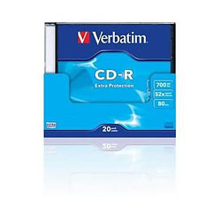 CD-R 80 min. 52x 1/1 SLIM BOX VERBATIM #43415