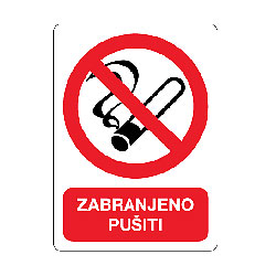Zabranjeno pušenje 10x12