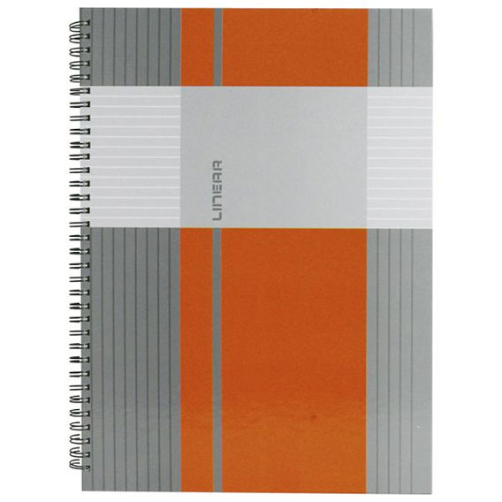 KOLEGIJ BLOK A-4 80 LISTA MAT+LAK 90 gr. LINEAR - Linear-narančasti