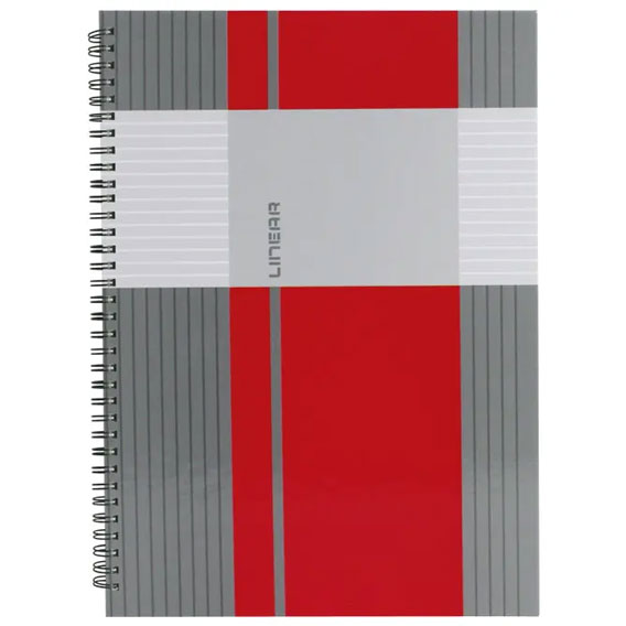 KOLEGIJ BLOK A-4 80 LISTA MAT+LAK 90 gr. LINEAR - Linear-crveni