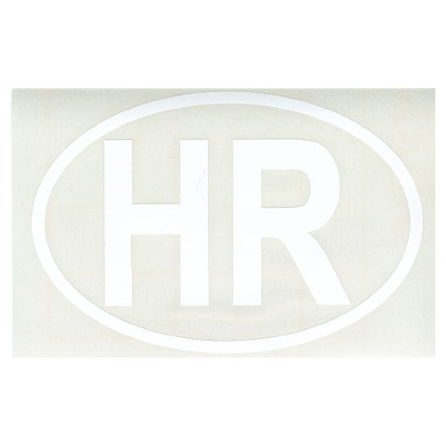 NALJEPNICA ZA AUTOMOBIL "HR" - Naljepnica "HR" rezana