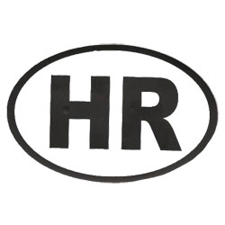NALJEPNICA ZA AUTOMOBIL "HR" - Naljepnica "HR"