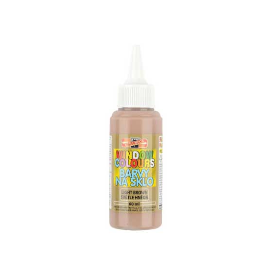BOJE ZA PROZOR 1/1 60 ml. KOH-I-NOOR / AMOS - Svijetlo smeđa