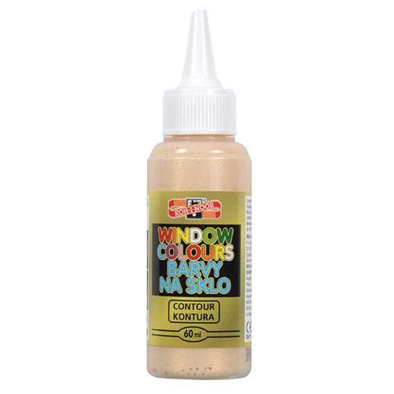 BOJE ZA PROZOR 1/1 60 ml. KOH-I-NOOR / AMOS - Zlatna