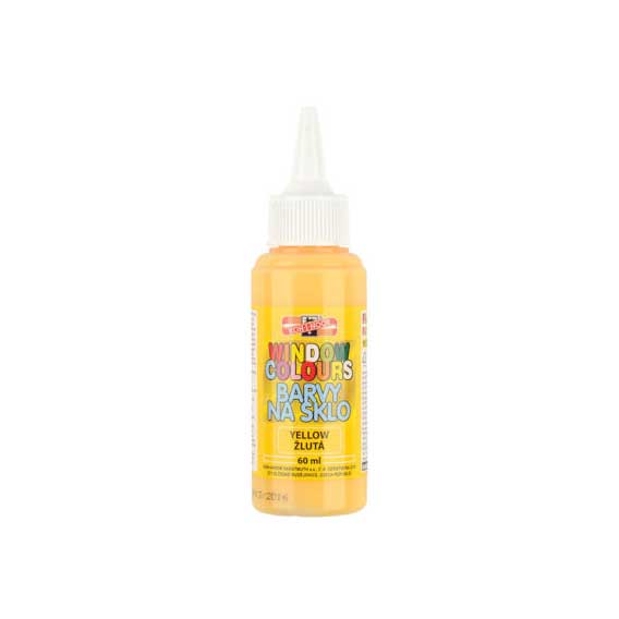 BOJE ZA PROZOR 1/1 60 ml. KOH-I-NOOR / AMOS - Žuta