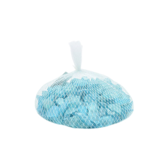 STAKLO DROBLJENO 500 gr. U BOJI d=2 cm - Svijetlo plava