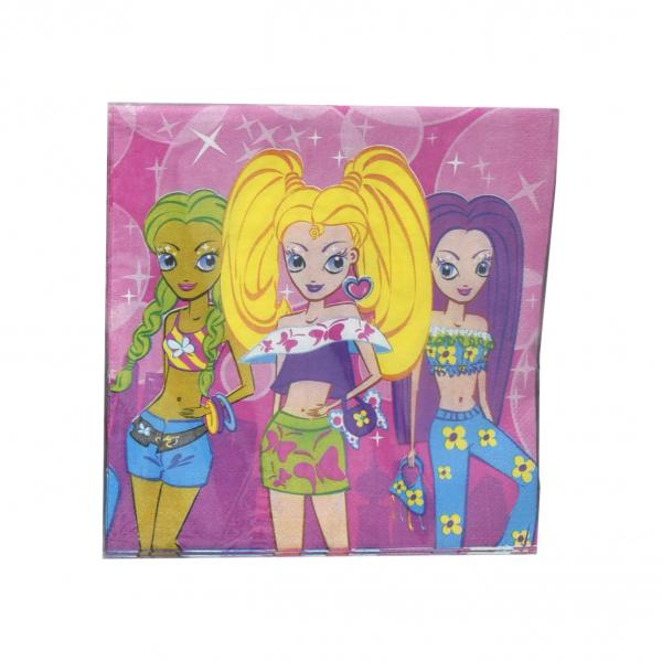 SALVETE 33x33 cm 12/1 "PARTY" - Salvete 12/1-girls