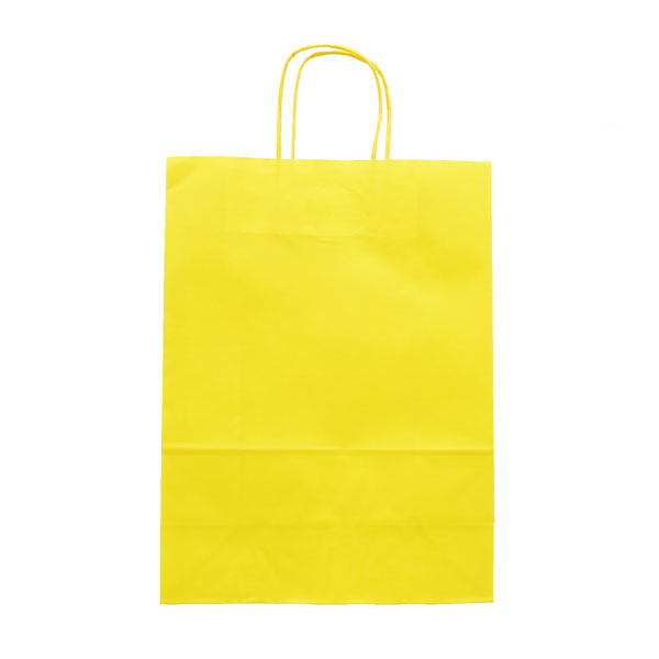 VREĆICA NATRON U BOJI 26x35 cm JEDNOBOJNA - Vrećica ukrasna - žuta