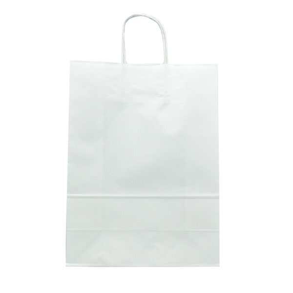 VREĆICA NATRON U BOJI 26x35 cm JEDNOBOJNA - Vrećica ukrasna - bijela