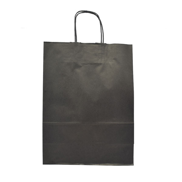 VREĆICA NATRON U BOJI 26x35 cm JEDNOBOJNA - Vrećica ukrasna - crna