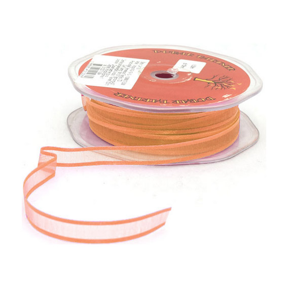 UKRASNA TRAKA 10 mm x 50 met. ORGANZA - Breskva