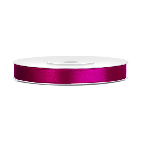 UKRASNA TRAKA 6 mm x 25 met. SATENSKA PARTYDECO - Ukrasna traka satenska fuchsia