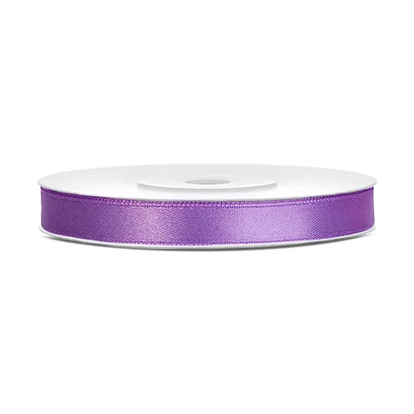 UKRASNA TRAKA 6 mm x 25 met. SATENSKA PARTYDECO - Ukrasna traka satenska lavander
