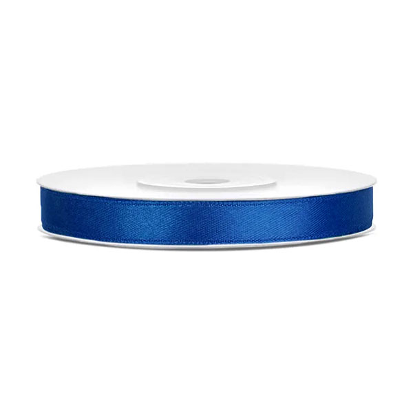 UKRASNA TRAKA 6 mm x 25 met. SATENSKA PARTYDECO - Ukrasna traka satenska royal blue