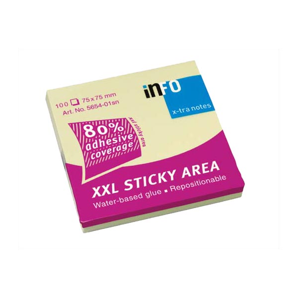 SAMOLJEPIVA KOCKA 75x75 mm 100L XXL STICKY