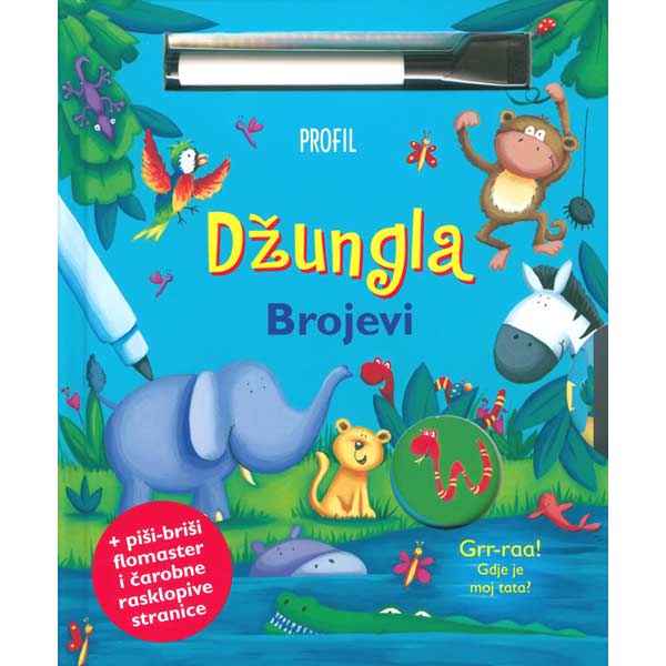 SLIKOVNICA SA FLOMASTEROM "DŽUNGLA/FARMA" - Džungla