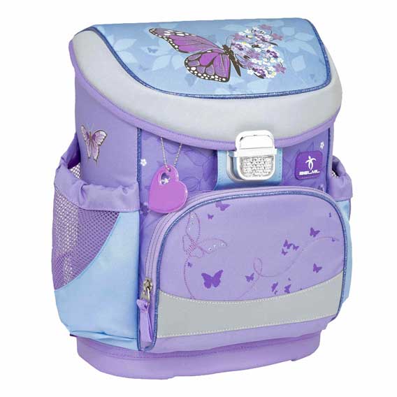 ŠKOLSKA TORBA ANATOMSKA BELMIL "MINI FIT" - Purple blue butterfly