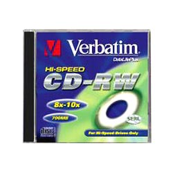 CD-RW 80 min. 12x SLIM BOX VERBATIM #43167