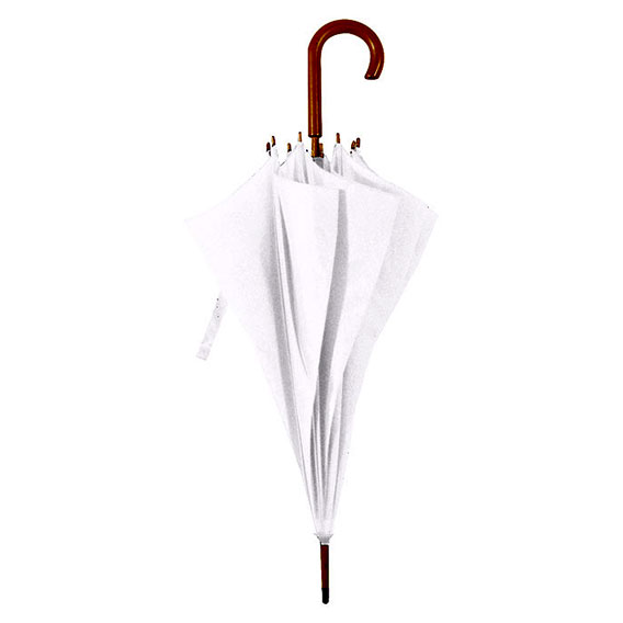 KIŠOBRAN S DRVENOM RUČKOM art. XY9102 - Kišobran XY9102 - bijeli
