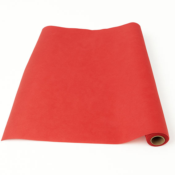 UKRASNA DEKORACIJA 0.6 x 10 met. FLIZELIN - Crvena