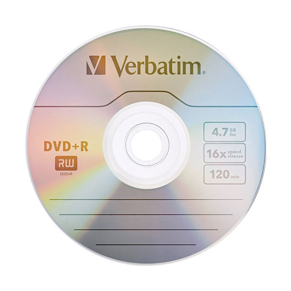 DVD+R 4.7 Gb 16x SPINDLE VERBATIM