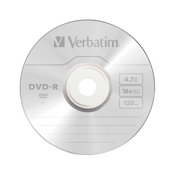 DVD-R 4.7 Gb 16x 1/1 PRINTABLE VERBATIM