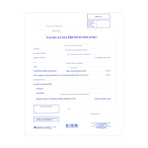 PUTNI NALOG I-210/NCR/N ZA SLUŽB. PUTOVANJE