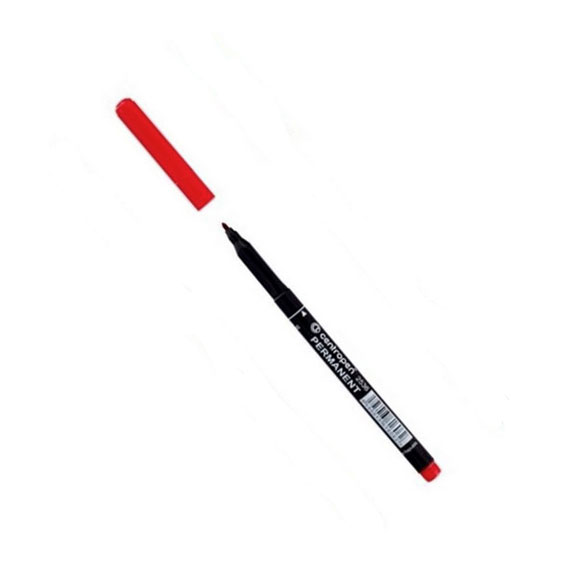 FLOMASTER MARKER PERMANENT 1 mm CENTRO - Flomaster 1 mm - crveni ispis
