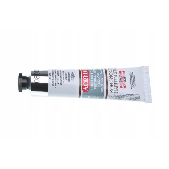 BOJA AKRILNA 40 ml. KOH-I-NOOR 1/1 - Metalik srebrna