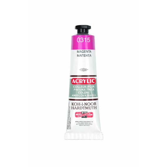 BOJA AKRILNA 40 ml. KOH-I-NOOR 1/1 - Magenta