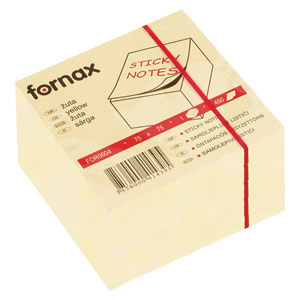 SAMOLJEPIVA KOCKA 75x75 mm 450 LISTA TIX - Samoljepljiva kocka-žuta