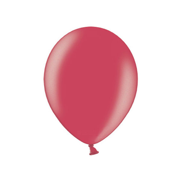 BALONI JEDNOBOJNI fi 33 cm BELBAL METALLIC - Balon crveni