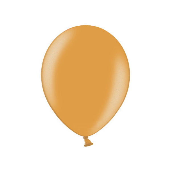 BALONI JEDNOBOJNI fi 33 cm BELBAL METALLIC - Balon narančasti