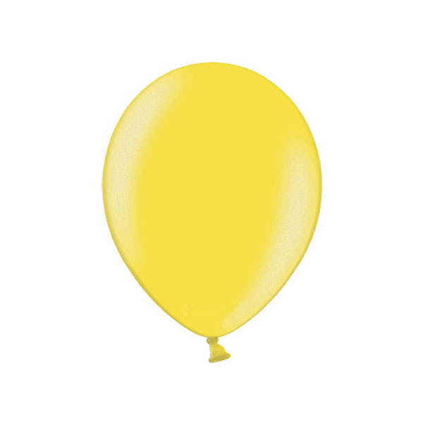 BALONI JEDNOBOJNI fi 33 cm BELBAL METALLIC - Balon žuti