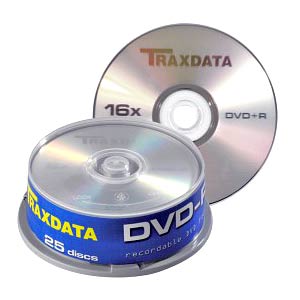 DVD-R 4.7 Gb 16x 1/1 SPINDLE TRAXDATA