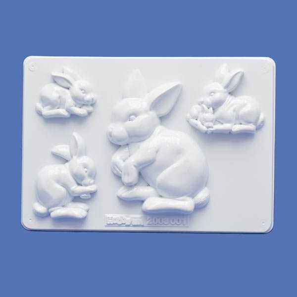 KALUP HOBBY PVC GIESSFORM 17x24 cm - Kalup Zečevi