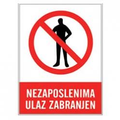 Zabranjen ulaz 10x12 cm