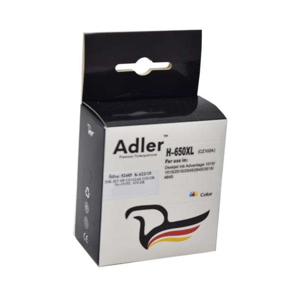 INK JET TINTA HP CZ102AE COLOR No.650XL ADLER