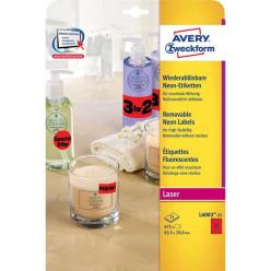 Etikete 63.5x29.6 crvene