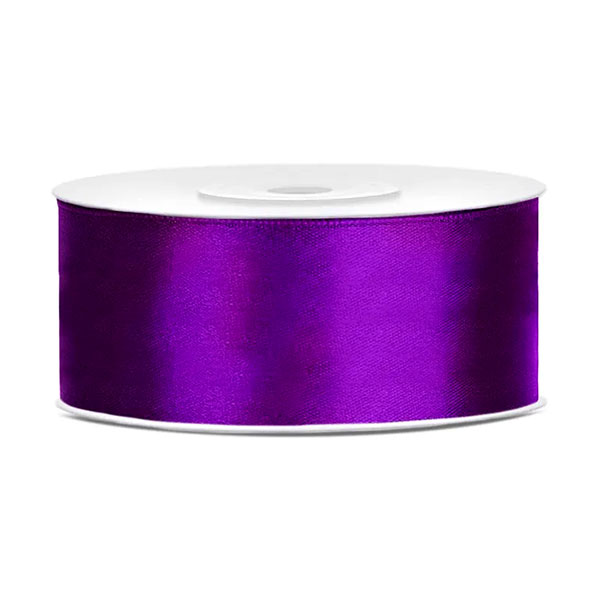UKRASNA TRAKA SATENSKA 25 mm x 25 met.  - Ukrasna traka satenska purple