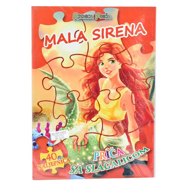 SLIKOVNICA S NALJEPNICAMA "RIZNICA PRIČA" - Mala sirena