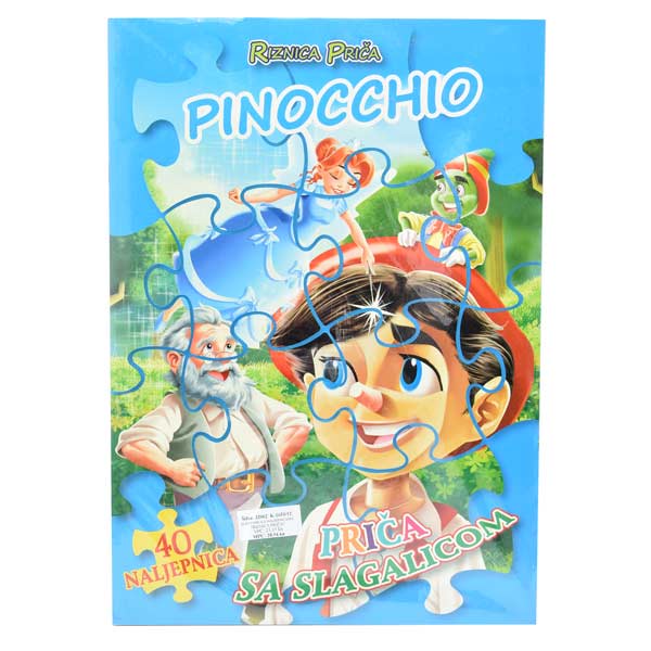 SLIKOVNICA S NALJEPNICAMA "RIZNICA PRIČA" - Pinocchio