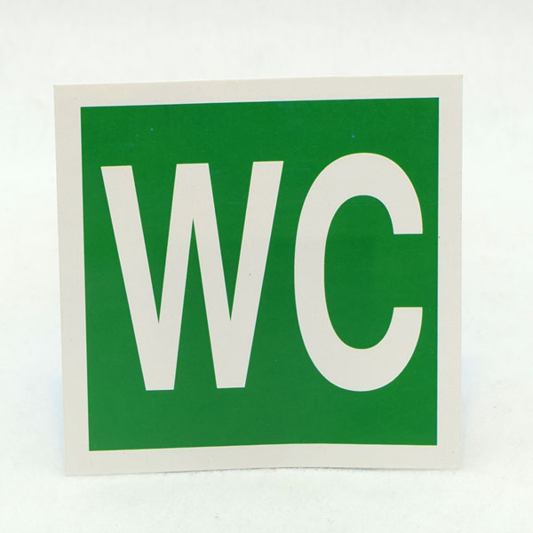 NALJEPNICA WC 10x10 cm ZELENA