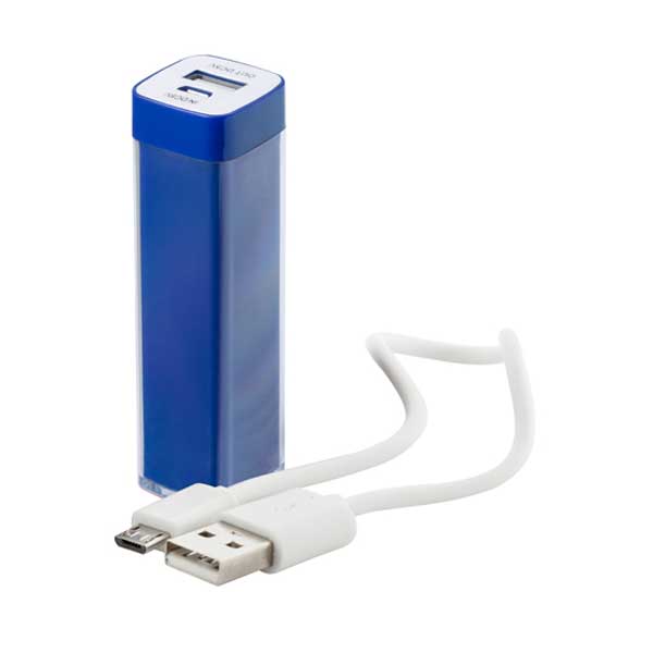 PUNJAČ USB (POWER BANK) 2000 mAh+KABEL "SIROUK" - Power bank-plavi