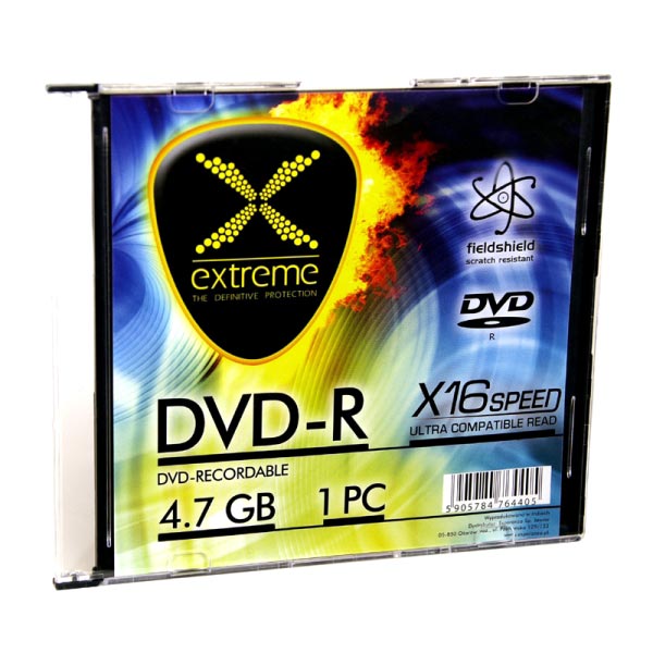 DVD-R 4.7 Gb 16X EXTREME 1/1 SLIM BOX