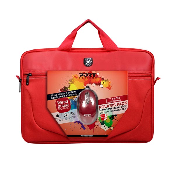TORBA ZA LAPTOP 15.6" PORT POLARIS (+ MIŠ GRATIS) - Port polaris-crvena