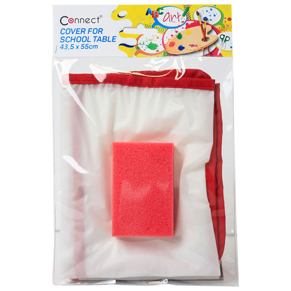 PODMETAČ ZA KLUPU+SPUŽVA 43.55X55 cm CONNECT - Podmetač-crveni